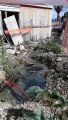Reggio Calabria, le immagini della perdita d'acqua in via Reggio Campi nel cantiere del Tapis Roulant