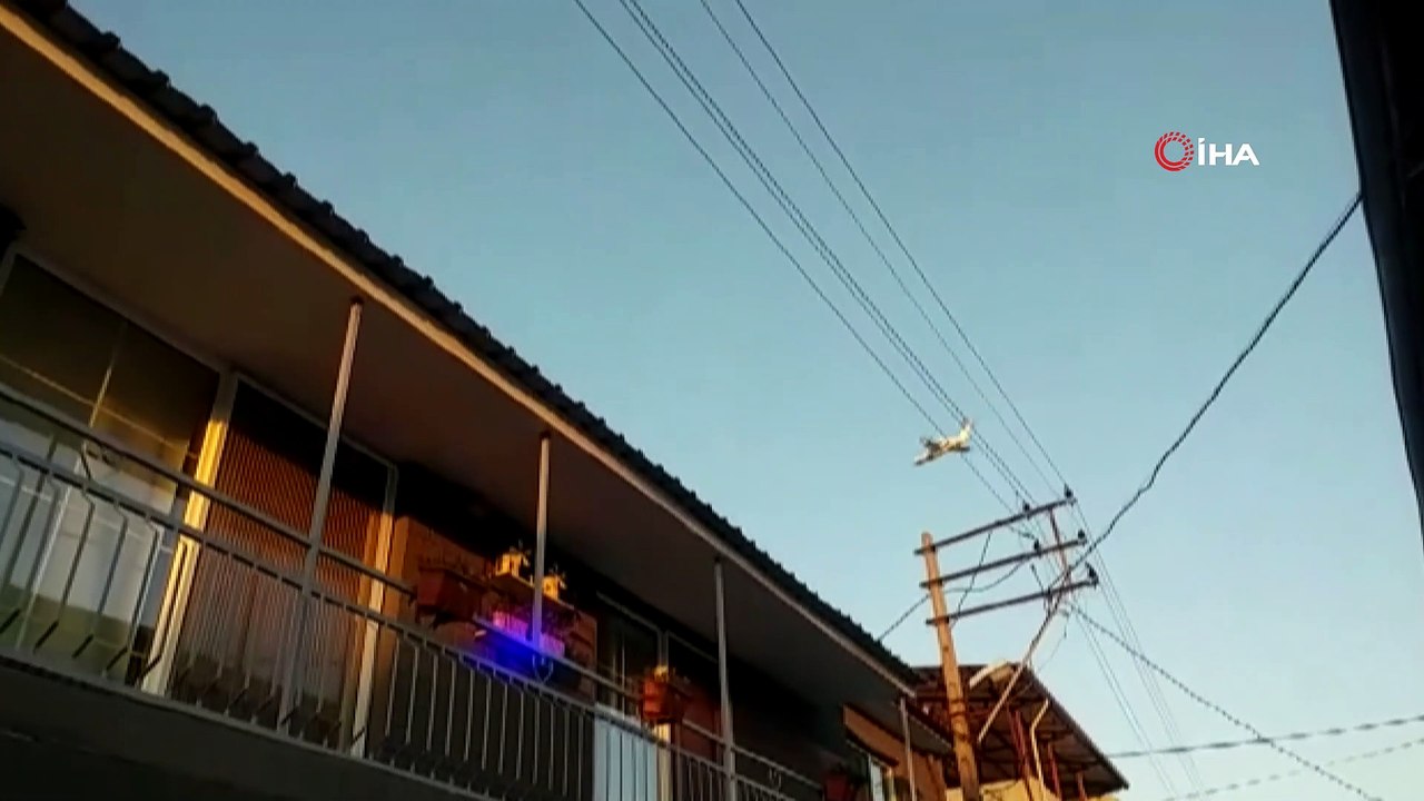 Soma'da orman yangını: 1 uçak, 5 helikopter havadan müdahale ediyor