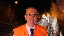 Il soprallugo dell'assessore Falcone al cantiere notturno del CAS sull'autostrada Messina-Catania