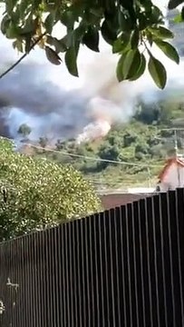 Messina: le immagini del vasto incendio a Camaro San Paolo