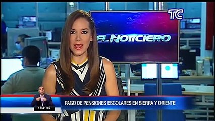 Reporte sobre el pago de pensiones escolares para el régimen Sierra-Amazonía