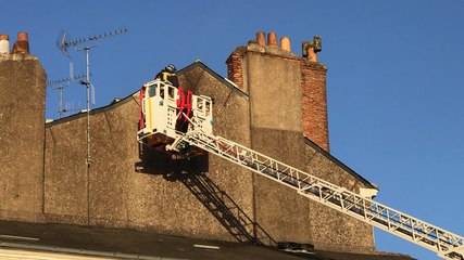 Incendie au dernier étage d’un immeuble du centre-ville