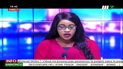 JT BAMBARA 19H30 DU 29 JUILLET 2020