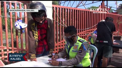 Kabur Dari Razia, Pengendara Nekat Putar Balik Melawan Arus