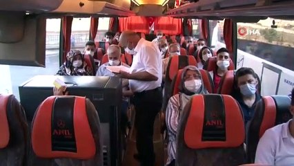 Bayram öncesi polis ekiplerinden otogar denetimi