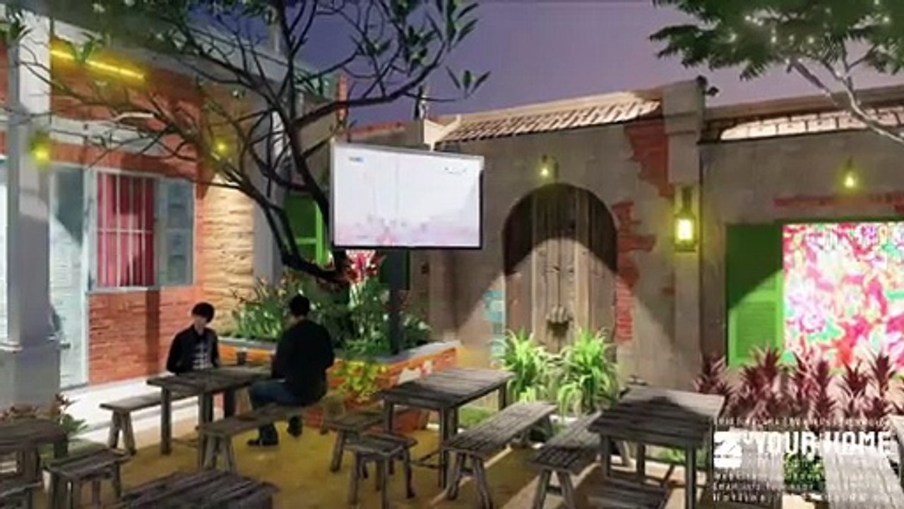 THIẾT KẾ QUÁN CAFE ĐẸP MD COFFEE & TEA BÌNH DƯƠNG 140m2