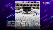 Penampakan Tawaf Jaga Jarak Jemaah Haji 2020