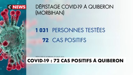 Coronavirus : 72 cas positifs à Quiberon