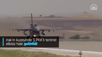 Irak'ın kuzeyinde 3 PKK'lı terörist etkisiz hale getirildi