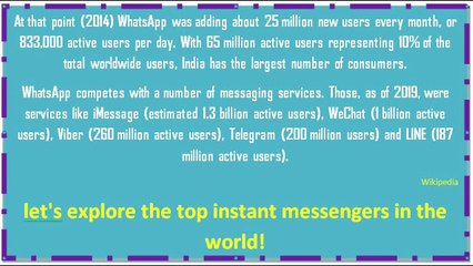 Most Popular Instant Messengers till 2019