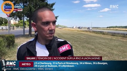Un témoin raconte l'accident choquant de Laon