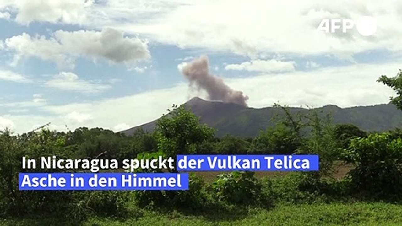 Vulkan in Nicaragua spuckt Asche in den Himmel