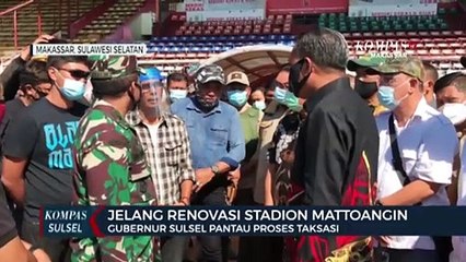 Jelang Renovasi Stadion Mattoangin, Gubernur Sulsel Pantau Proses Taksasi