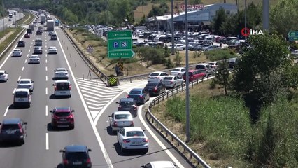 Bolu’da bayram trafiği yoğunluğu başladı