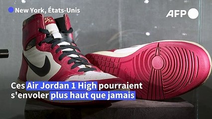 Des Air Jordan High 1 de légende aux enchères, estimées à un prix record