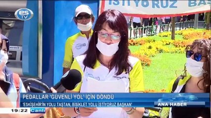 Eskişehir'de bisiklet tutkunları yol istedi