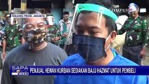 Patuhi Protokol Kesehatan, Penjual Hewan Kurban Sediakan Masker Hingga Baju Hazmat