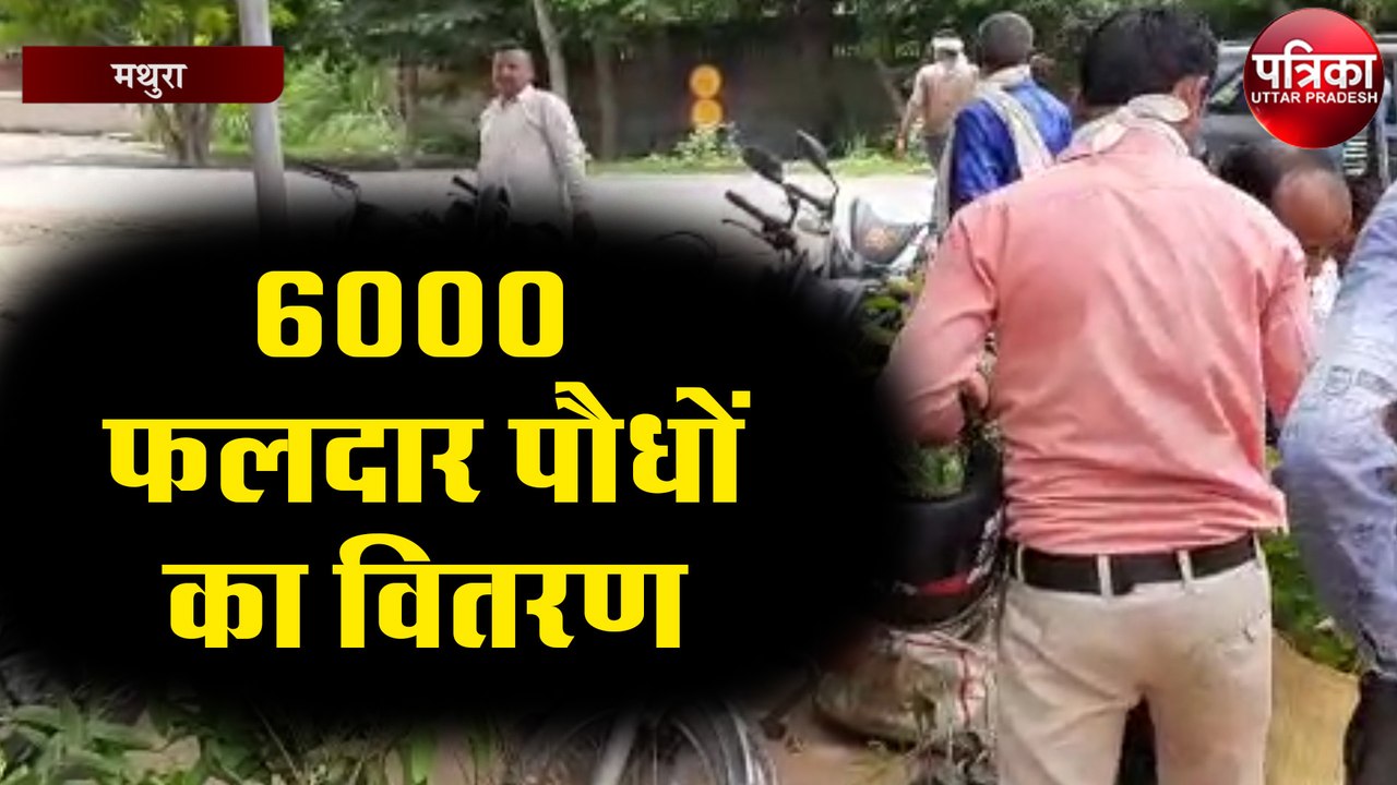 किसानों को 6000 फलदार पौधों का किया गया वितरण