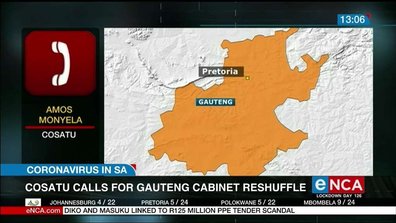 COSATU calls for Gauteng cabinet reshuffle
