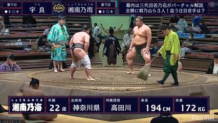 Ura vs Shonannoumi - July 2020, Makushita - Day 7