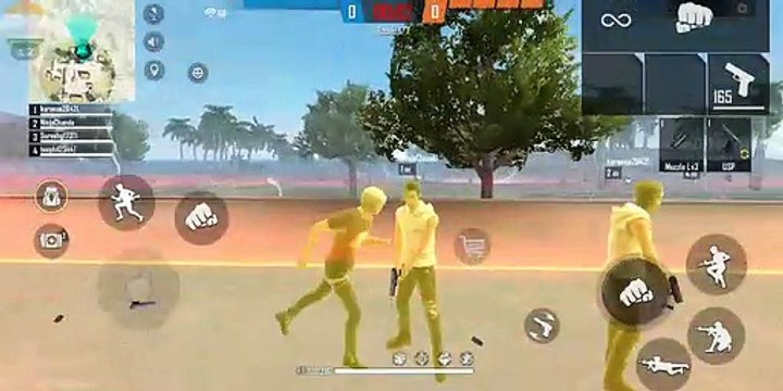 FREE FIRE 4VS4 CLASH SQUAD CLOCK TOWER FIGHT SCENE