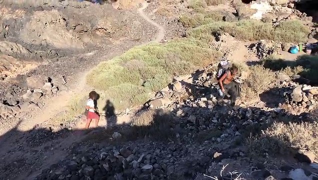 Desalojadas 40 personas de un asentamiento ilegal en la costa de Granadilla