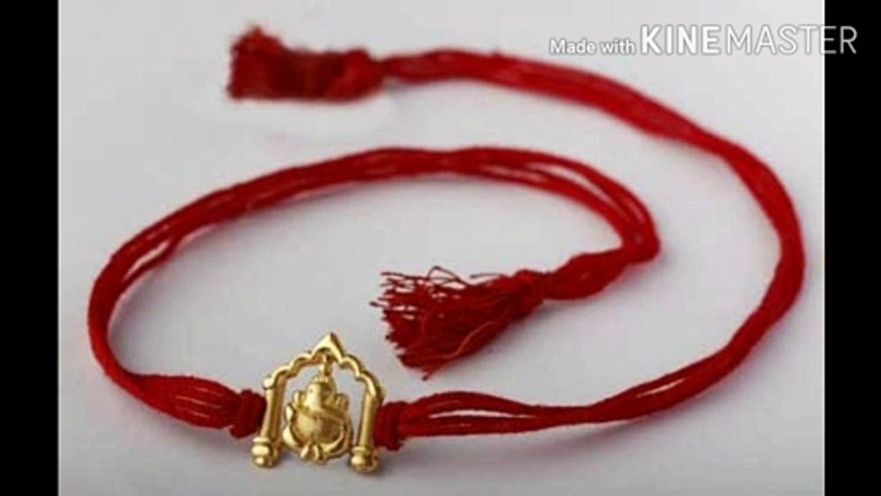 Gold rakhi collection for Rakshabandhan