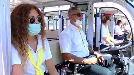 Büyükada'da elektrikli araçlar seferlerine başladı