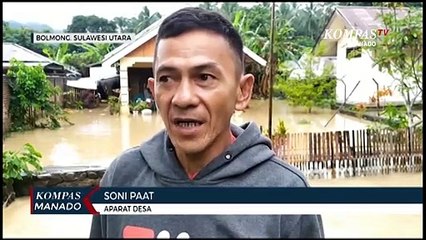 Ratusan Rumah  Di Kecamatan Dumoga Terendam Banjir