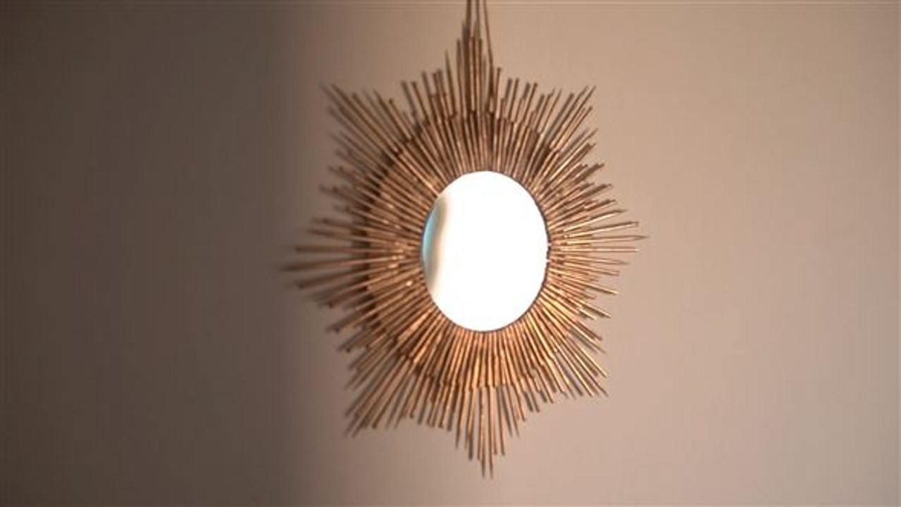 Boho home decor: spieglein, spieglein an der wand