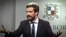 Casado muestra su enfado con la prensa porque 