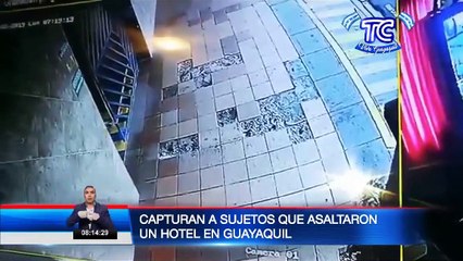 Integrantes de una banda que asaltó hotel en Guayaquil fue capturada