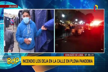 Video herunterladen: Damnificados de incendio en 'El Chaparral' denuncian que podrían ser retirados de carpas en Cercado de Lima