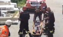 Oltrona di San Mamette (CO) - Colto da malore su ponteggio, soccorso operaio (30.07.20)