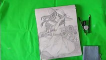 How to draw Anime Manga girl step by step __ Pallavi Drawing Academy __