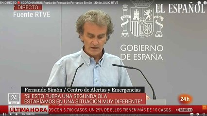 Rueda de Prensa Fernando Simón 30-07-2020