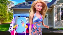 Barbie Doll Morning Routine Dress up for Swimming Pool!