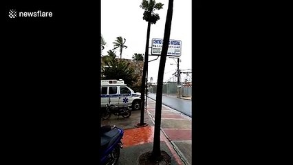 Hurricane Isaias approaches the Dominican Republic with sustaining winds of 60 mph