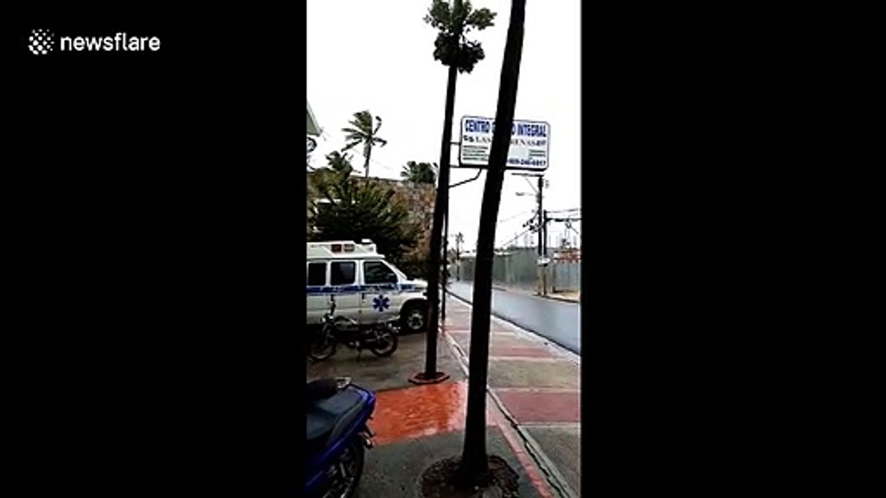 Hurricane Isaias approaches the Dominican Republic with sustaining winds of 60 mph