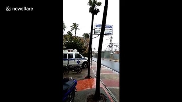 Hurricane Isaias approaches the Dominican Republic with sustaining winds of 60 mph