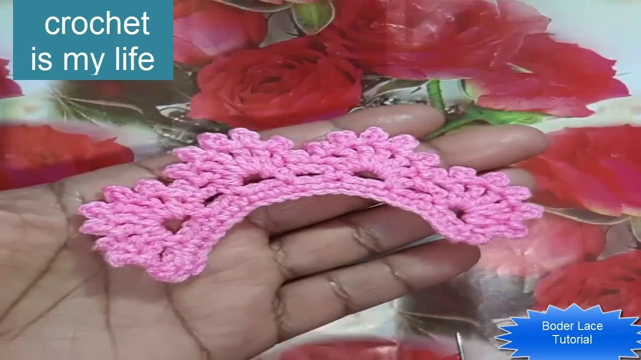 How To Make Crochet Amigurumi Boder Lace Tutorial English Free Pattern For Beginner's
