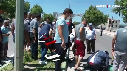 Çanakkale'de otomobille çarpışan motosikletin sürücüsü ağır yaralandı