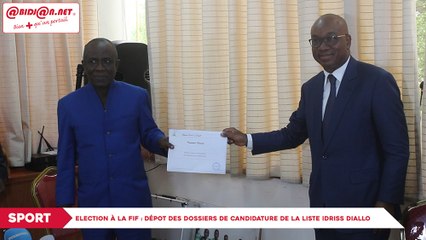 Election à la FIF : Dépot des dossiers de candidature de la liste Idriss Diallo