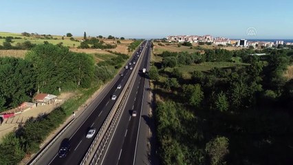 Yollarda bayram trafiği yoğunluğu - TEKİRDAĞ