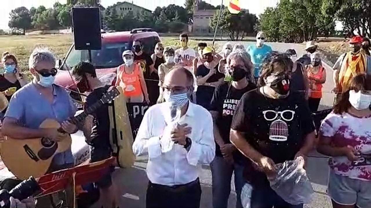 Discurs de Jordi Turull abans d'entrar a la presó de nou