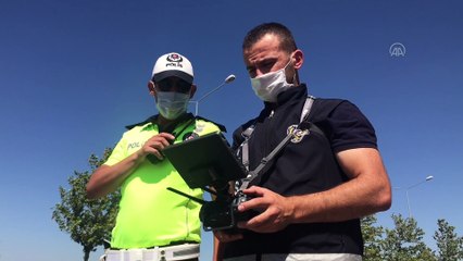 Bayram tatili trafiğine 'drone' ile denetim - ESKİŞEHİR