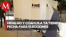 Elecciones en Hidalgo y Coahuila serán en octubre, aprueba INE