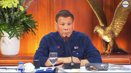 President Rodrigo Duterte addresses the nation July 31, 2020