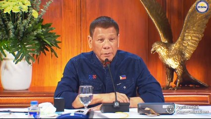 President Rodrigo Duterte addresses the nation July 31, 2020