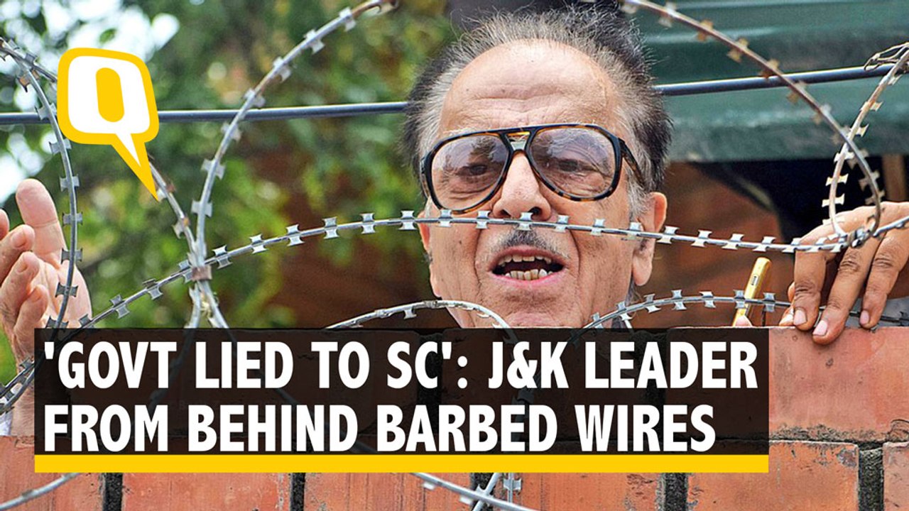 J&K Leader Saifuddin Soz Scales Wall, Tells Press Govt ‘Lied’ About Detention